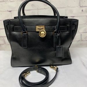 Michael Kors Hamilton Traveler Black Leather